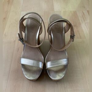 SCHUTZ Gold Strappy Women's Sandals
